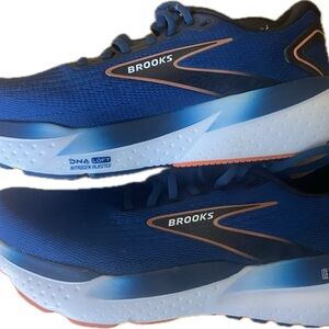 Brooks Men’s Blue and Orange Athletic Running Shoes